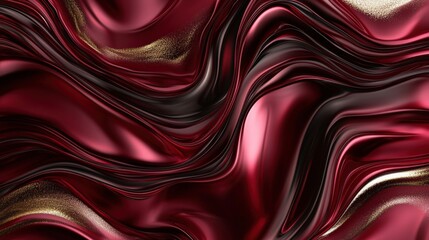Obraz premium Elegant Red and Black Abstract Fabric Design