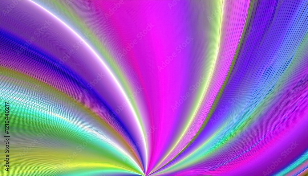 Aufkleber radiant swirl of vivid colors merging into a central focal point, ideal for abstract art projects, d