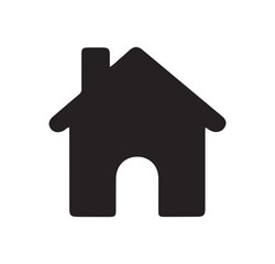 Web home flat icon for apps and websites