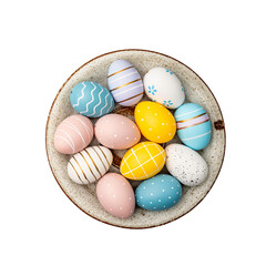 Happy Easter concept with easter eggs