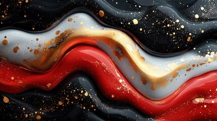 Obraz premium Abstract Flowing Waves of Colorful Textures