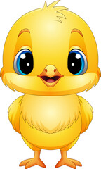 Vector illustration of baby chicken