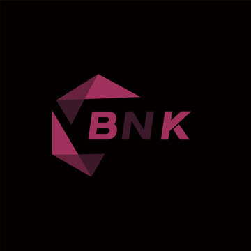 BNK creative minimalist letter logo. BNK unique vector initials alphabet letter logo design