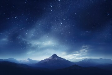 High Mountain Night Scape with Stunning Starry Sky Texture - Space Background for Wayfarers and Galaxy Enthusiasts