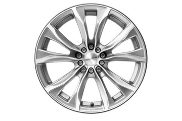car wheel isolated on white background