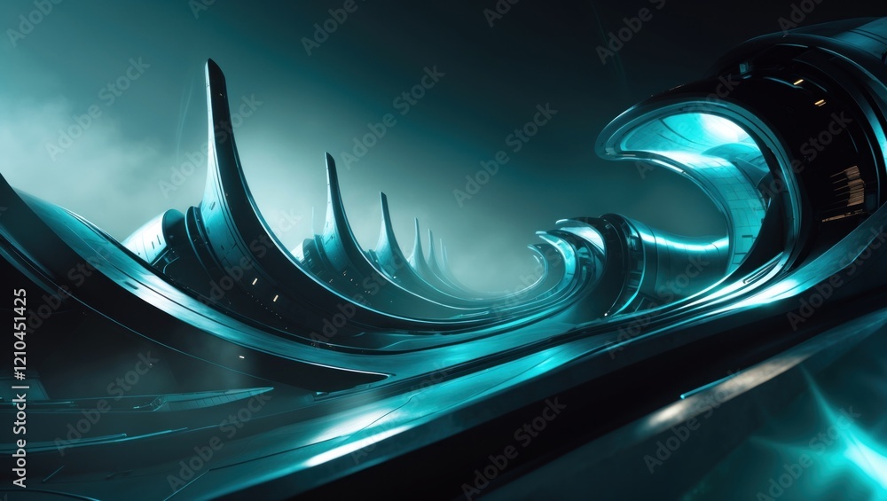 Canvas Prints sci-fi structure