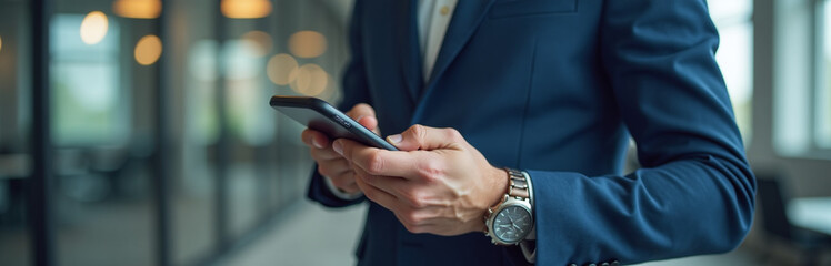Business Uses Smartphone To Track Progress Efficiently In Modern Workflow For Productivity And Project Success With Digital Task Management Tools. 00001