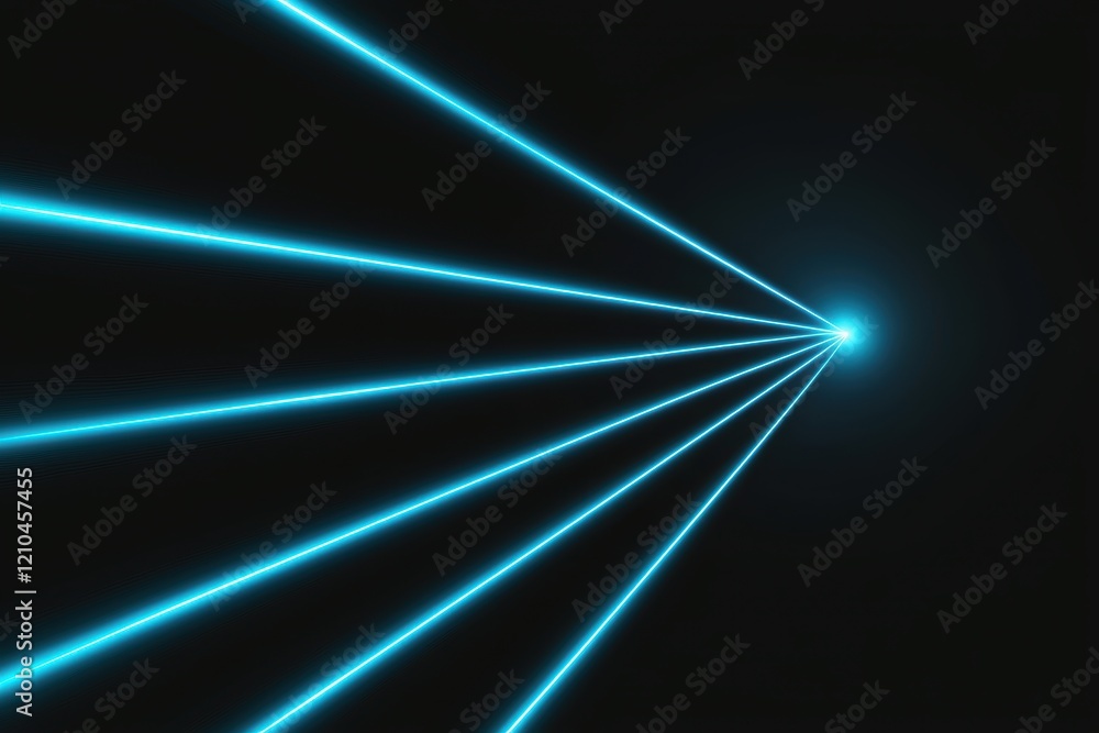 Poster laser light beams creating stunning visuals dark background digital art abstract environment close-u