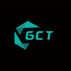 GCT creative minimalist letter logo. GCT unique vector initials alphabet letter logo design