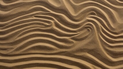 Obraz premium Waves and patterns in sand showcasing natural texture during daylight