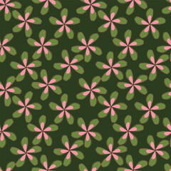 Seamless pattern with floral background