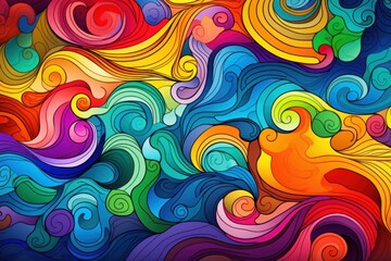 Obraz premium Colourful card backgrounds pattern art