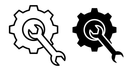 Resolve Icons vectors. black solid and liner versions