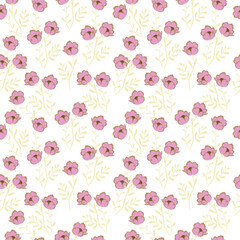 Seamless pattern with floral background
