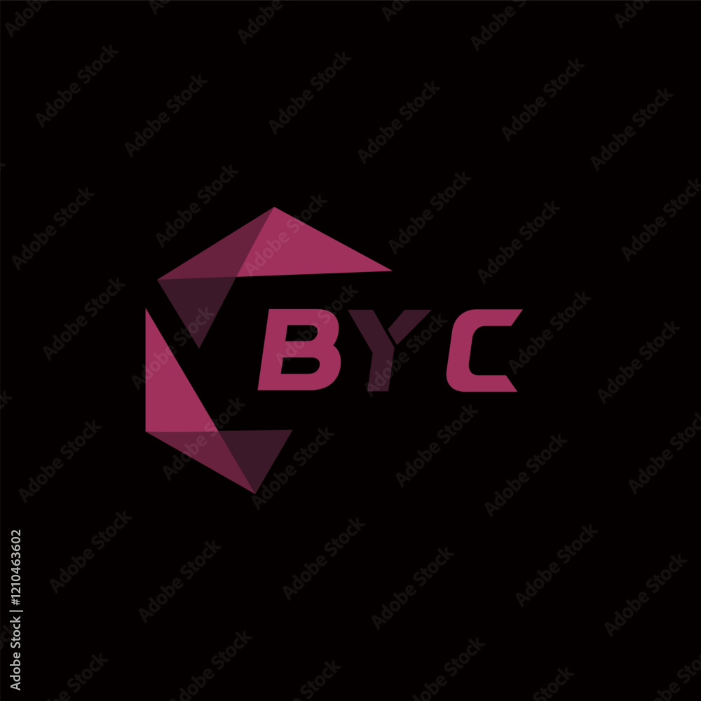 Fototapete BYC creative minimalist letter logo. BYC unique vector initials alphabet letter logo designBYC creative minimalist letter logo. BYC unique vector initials alphabet letter logo design