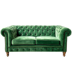 Fototapeta premium Green Velvet Sofa
