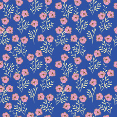 Seamless pattern with floral background