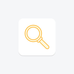 Magnifying duotone line icon, vector, pixel perfect, illustrator file