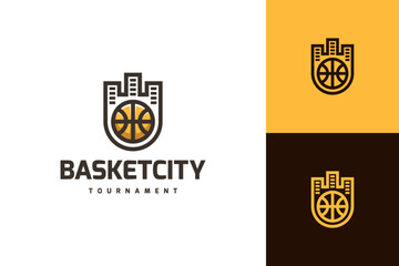 urban basketball logo vector