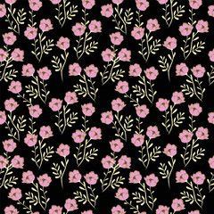 Seamless pattern with floral background