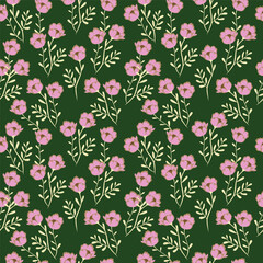 Seamless pattern with floral background