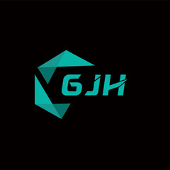 GJH creative minimalist letter logo. GJH unique vector initials alphabet letter logo design