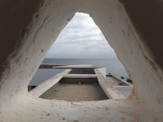 Tight view of a wide sea