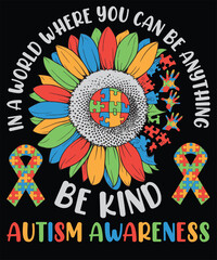 Autism Awareness T-shirt, Autistic Pride T-shirt, Autism Mom T-shirt, Be Kind T-shirt, Puzzle T-shirt, Autism Awareness, Special Ed Teacher T-shirt, Autism Support T-shirt, Autism Month.