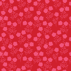 Seamless pattern with floral background
