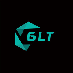 GLT creative minimalist letter logo. GLT unique vector initials alphabet letter logo design