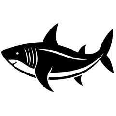 shark silhouette vector illustrator