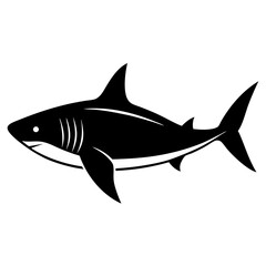shark silhouette vector illustrator