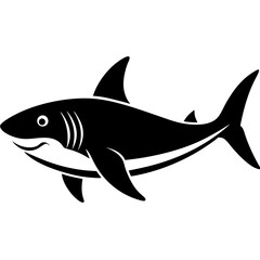 shark silhouette vector illustrator