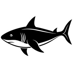 shark silhouette vector illustrator
