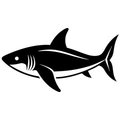 shark silhouette vector illustrator