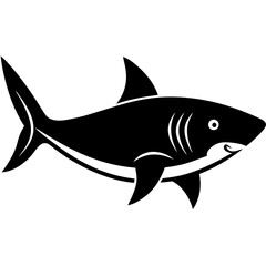 shark silhouette vector illustrator
