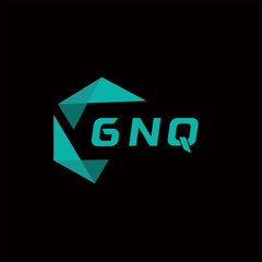 GNQ creative minimalist letter logo. GNQ unique vector initials alphabet letter logo design