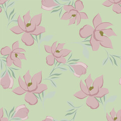 Seamless pattern with floral background