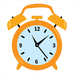 alarm clock isolated on white background