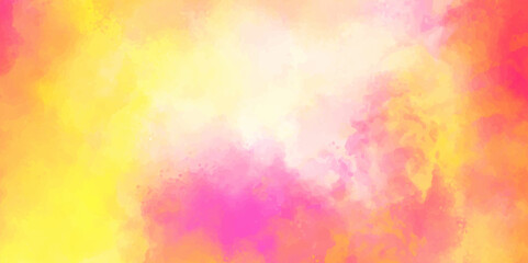 Abstract cloudy sky background. Abstract colorful watercolor background. Vintage style. Hand painted texture.  blur, smoky background. Cloudy concept. Beautiful sunny sky. Bright, colorful, watercolor