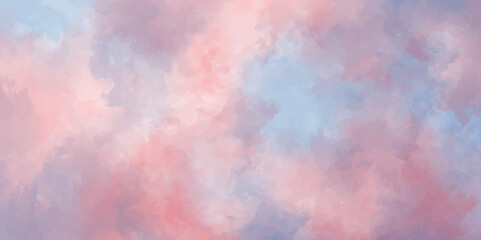 Abstract cloudy sky background. Abstract colorful watercolor background. Vintage style. Hand painted texture.  blur, smoky background. Cloudy concept. Beautiful sunny sky. Bright, colorful, watercolor