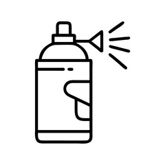 spray paint icon, spray paint line art - simple line art of spray paint, perfect for spray paint logos and icons