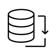 sql icon, sql line art - simple line art of sql, perfect for sql logos and icons