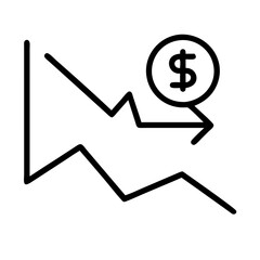 stock icon, stock line art - simple line art of stock, perfect for stock logos and icons