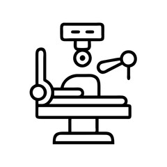 surgical robot icon, surgical robot line art - simple line art of surgical robot, perfect for surgical robot logos and icons