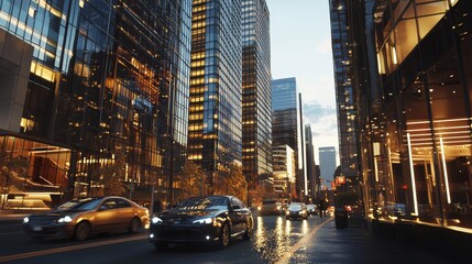 Fototapeta premium seattle, WA skyscraper hotel