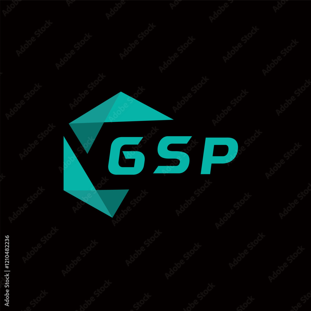 Fototapete GSP creative minimalist letter logo. GSP unique vector initials alphabet letter logo designGSP creative minimalist letter logo. GSP unique vector initials alphabet letter logo design