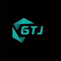 GTJ creative minimalist letter logo. GTJ unique vector initials alphabet letter logo design