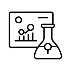 training lab icon, training lab line art - simple line art of training lab, perfect for training lab logos and icons