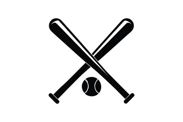 Baseball bat icon. Simple illustration of baseball bat vector illustration, Baseball bat silhouette, 
baseball player svg, Sports icon, isolated vector  